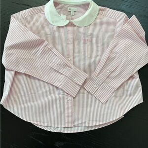 Sandy Liang x GAP Medium Pink Poplin Cropped